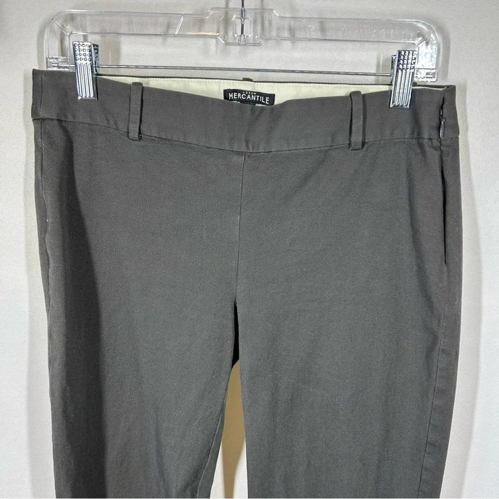 J Crew | Cotton Mercantile Trousers Dress Pants Dark Gray Women’s Size 6